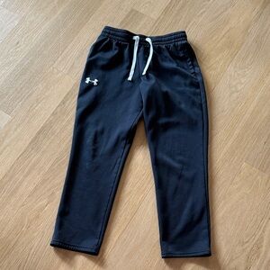 Under Armour Kids Navy Joggers with White Accents Sz M